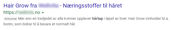 Annonse etter PAS-metoden