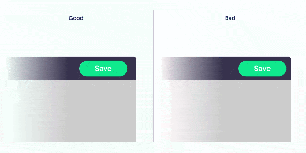 Eksempel på dårlig UI design